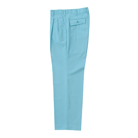 スラックス（ツータック）【31002-KRO】 85.アクアブルー