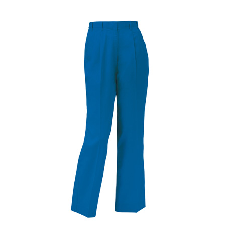 制電ツータックレディースパンツ【313711-KRO】 10.ブルー