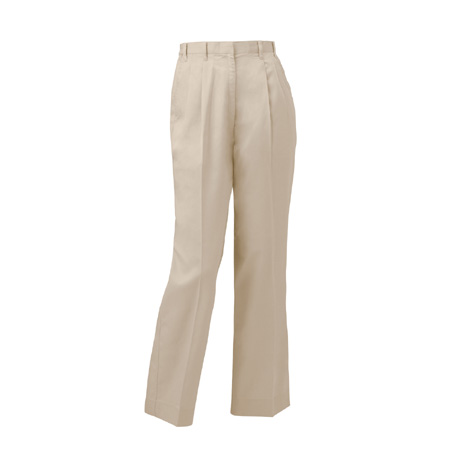 制電ツータックレディースパンツ【313711-KRO】 21.ベージュ