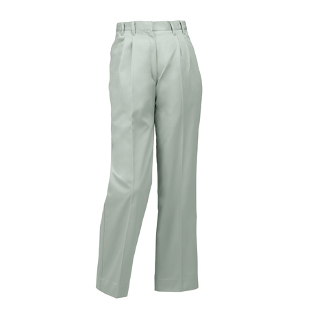 レディーススラックス（ツータック）（脇シャーリング）【313811-KRO】 89.アースグリーン