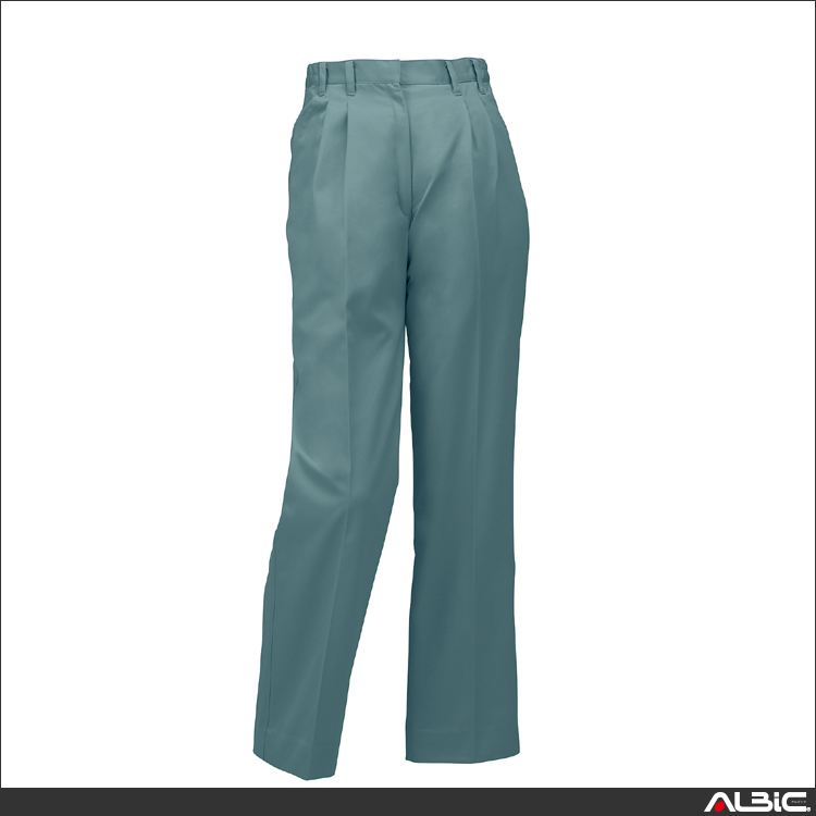 レディーススラックス（ツータック）（脇シャーリング）【313811-KRO】 商品写真