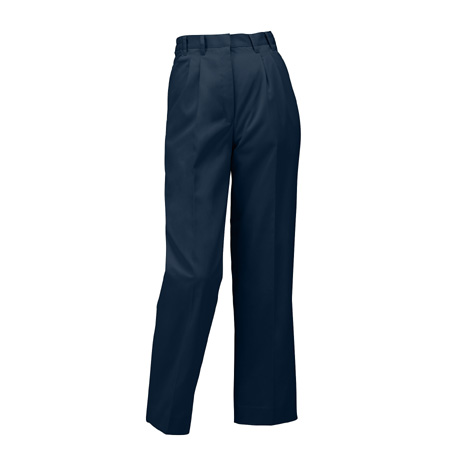 レディーススラックス（ツータック）（脇シャーリング）【314911-KRO】 11.ネイビー