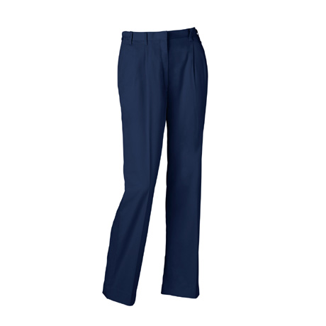 銀ナノ抗菌防臭加工ツータックレディースパンツ【314931-KRO】 11.ネイビー