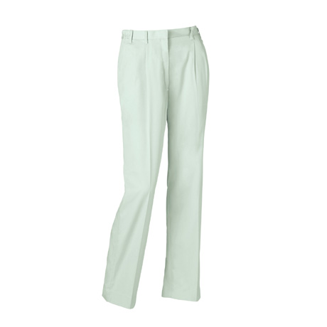 銀ナノ抗菌防臭加工ツータックレディースパンツ【314931-KRO】 40.シルバーグレー