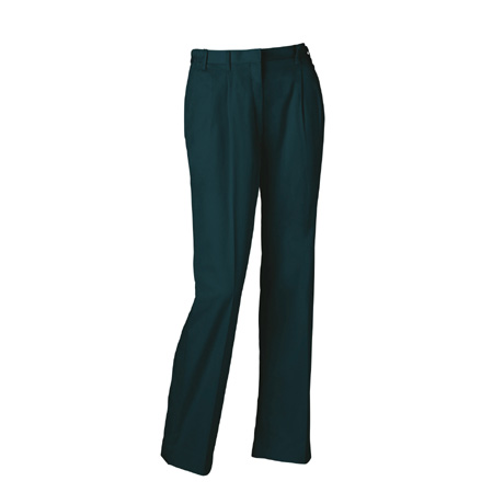 銀ナノ抗菌防臭加工ツータックレディースパンツ【314931-KRO】 48.スミクロ