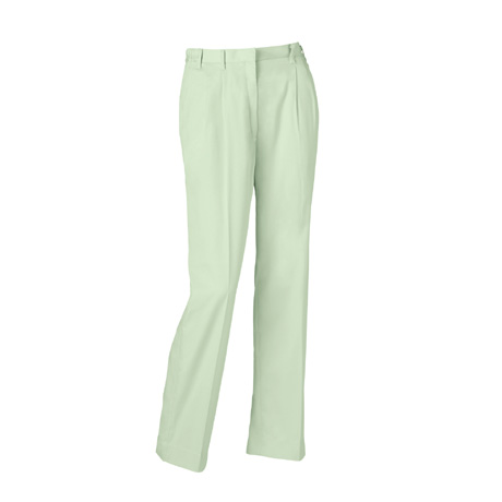 銀ナノ抗菌防臭加工ツータックレディースパンツ【314931-KRO】 89.アースグリーン