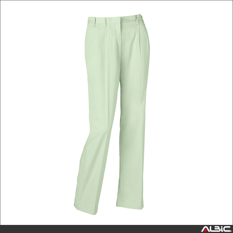 銀ナノ抗菌防臭加工ツータックレディースパンツ【314931-KRO】 商品写真