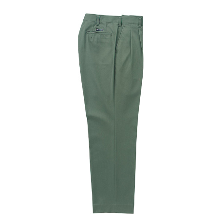 スラックス（ツータック）【31496-KRO】 80.グリーン