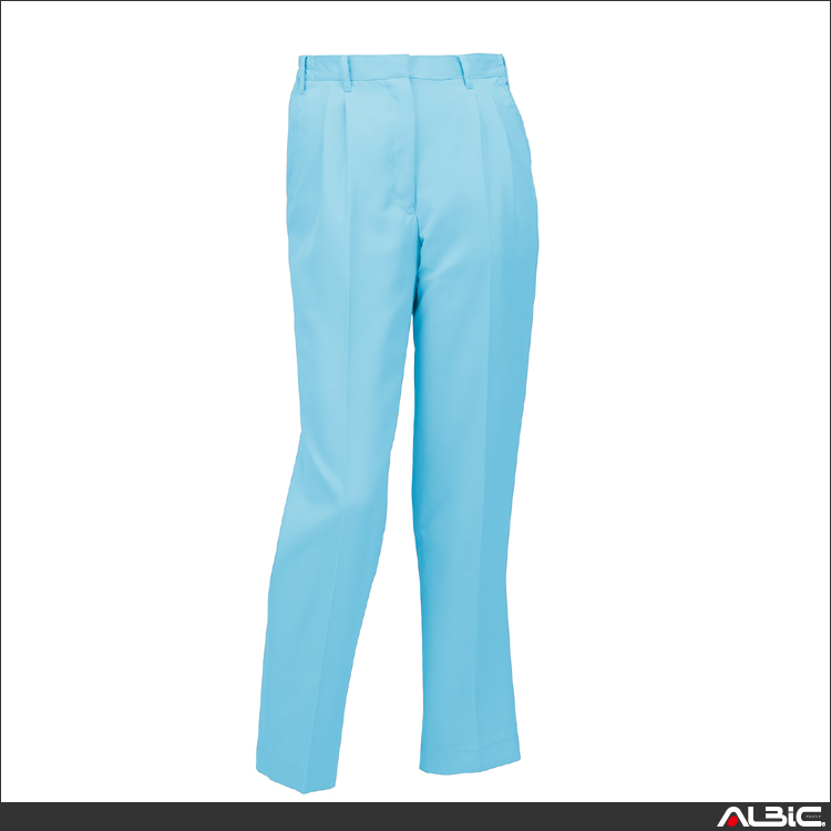 レディーススラックス（ツータック）（脇シャーリング）【31520-KRO】 商品写真