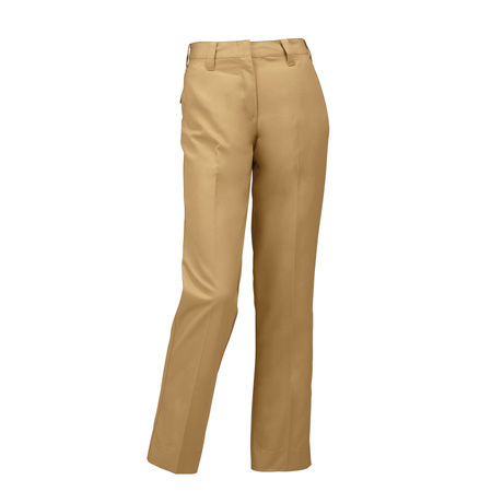 レディーススラックス（ノータック）【315941-KRO】 65.キャメル