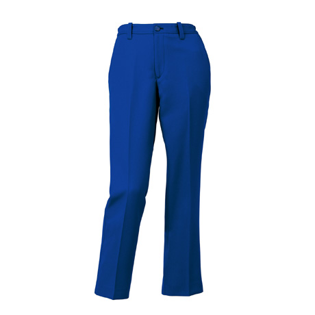 レディーススラックス（ノータック）（脇シャーリング）【316671-KRO】 10.ブルー