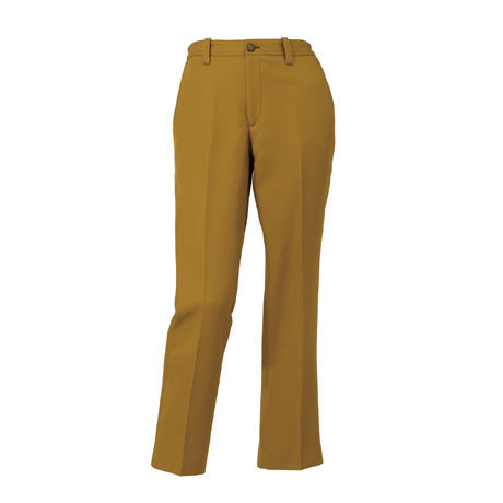 レディーススラックス（ノータック）（脇シャーリング）【316671-KRO】 61.ブラウンキャメル