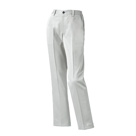 レディーススラックス（ノータック）（脇シャーリング）【316701-KRO】 40.シルバー