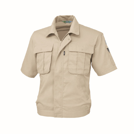 デカポケ半袖ブルゾン【3191-XEB】 31.アイボリー