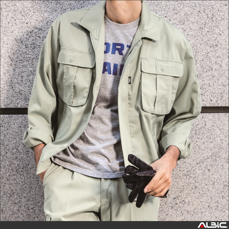 デカポケ長袖ブルゾン【3194-XEB】 商品写真