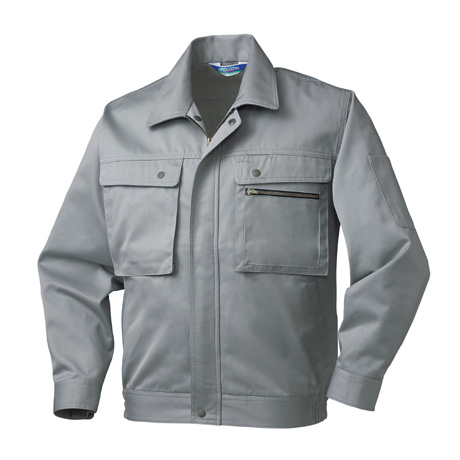 長袖ジャンパー（ファスナー）【32381-KRO】 40.グレー