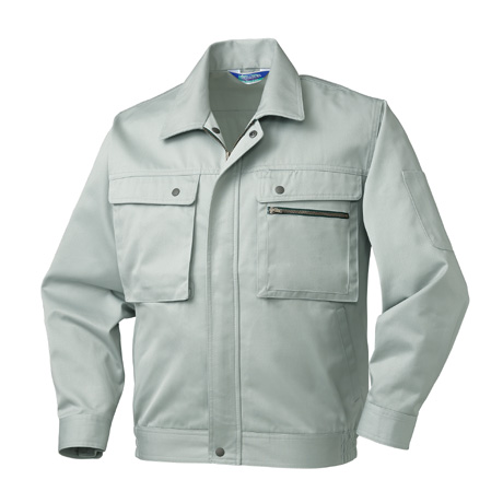 長袖ジャンパー（ファスナー）【32381-KRO】 89.アースグリーン