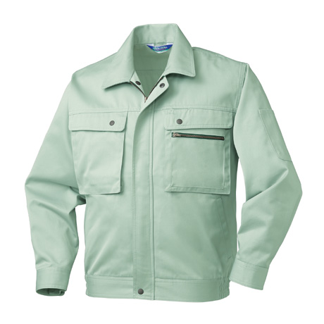 長袖ジャンパー（ファスナー）【32381-KRO】 890.ライトグリーン