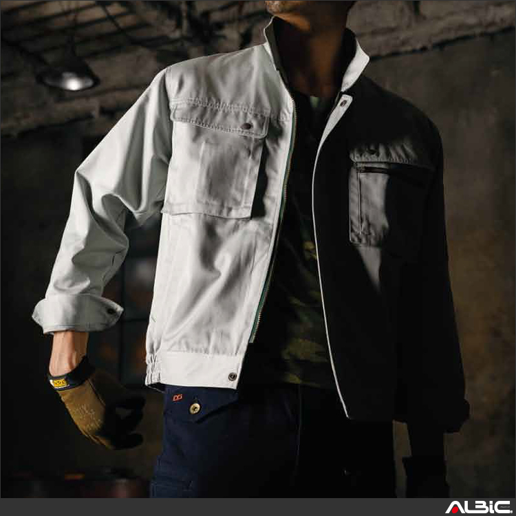 長袖ジャンパー（ファスナー）【32381-KRO】 商品写真