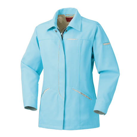 レディース長袖スモック【32520-KRO】 19.サックス