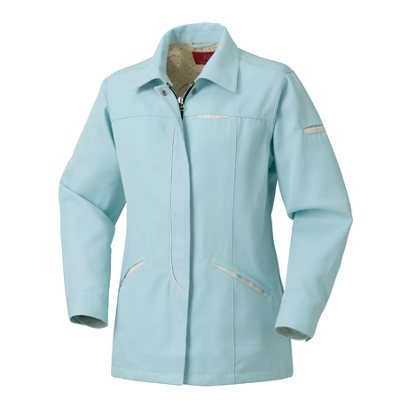 レディース長袖スモック【32520-KRO】 85.パウダーグリーン