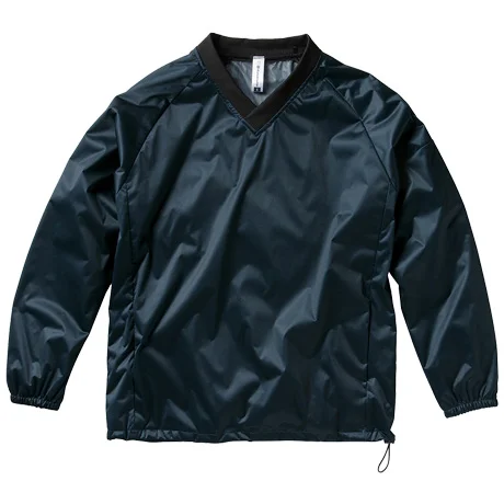 作業服 防風ストレッチ長袖Tシャツ ネイビー 【32688-KRO】 