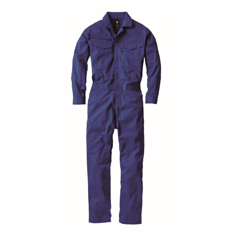 綿100％つなぎ服【34012-XEB】 16.ネイビーブルー