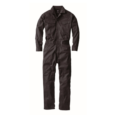 綿100％つなぎ服【34012-XEB】 25.チャコールグレー