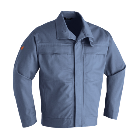 難燃ブルゾン（ボタンタイプ）【352-ASC】 10.グレー