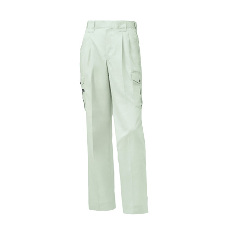 銀ナノ抗菌防臭加工ツータックレディースパンツ【35493-KRO】 40.シルバーグレー