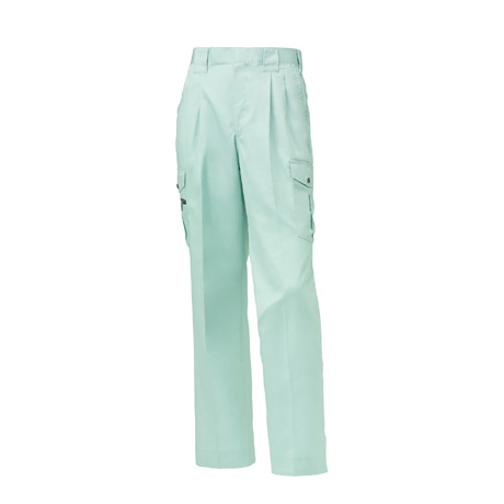 銀ナノ抗菌防臭加工ツータックレディースパンツ【35493-KRO】 85.パウダーブルー