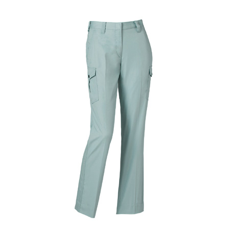 制電ノータックレディースカーゴパンツ【355931-KRO】 85.パウダーグリーン