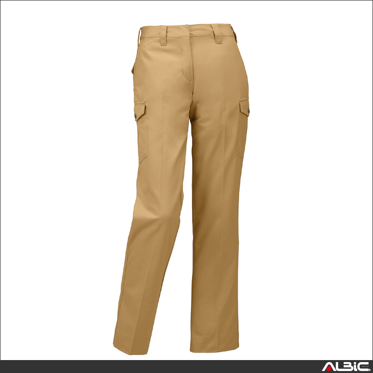 レディースカーゴパンツ（ノータック）【355941-KRO】 商品写真