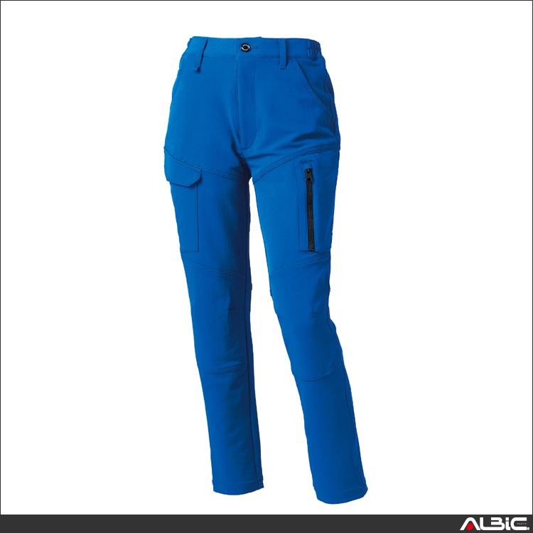 レディースカーゴパンツ（ノータック）（脇シャーリング）【356731-KRO】 商品写真