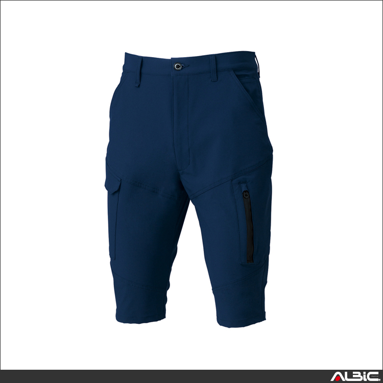 ハーフカーゴパンツ（ノータック）【356742-KRO】 商品写真