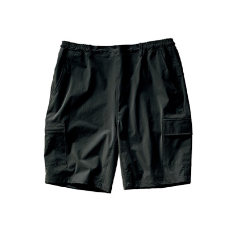 軽量ストレッチハーフカーゴパンツ【356812-KRO】 49.ブラック