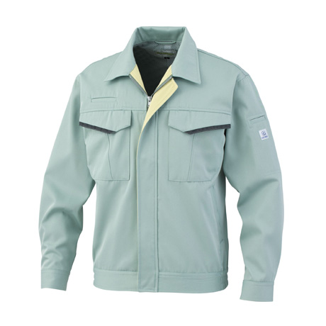 反射蘇材付ジャケット【3646-BBO】 23.アースグリーン×イエロー