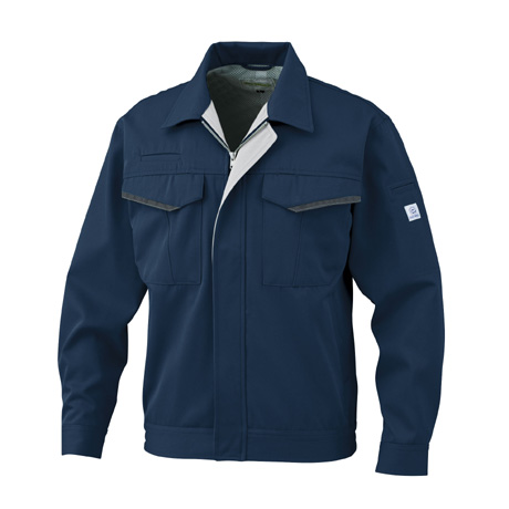 反射蘇材付ジャケット【3646-BBO】 56.ネイビー×シルバーグレー