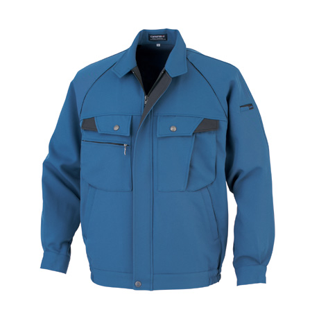 帯電防止長袖ブルゾン【38002-OKH】 C1.ブルー