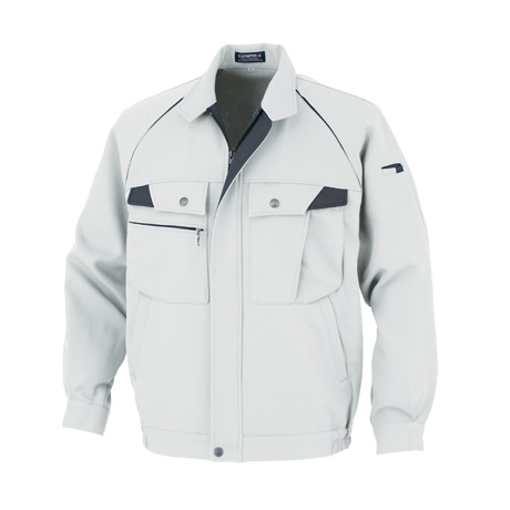 帯電防止長袖ブルゾン【38002-OKH】 C4.シルバーグレー