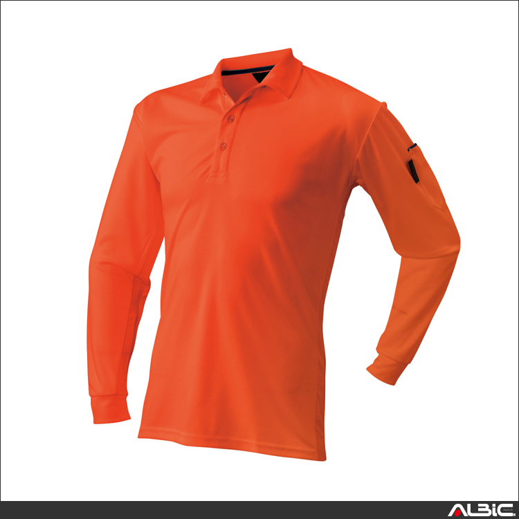 ベンチレーション長袖ポロシャツ【40015-ATK】 商品写真