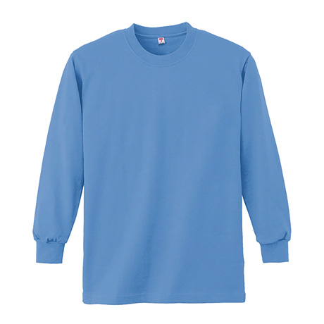 長袖Tシャツ（ポケット無）【4021-ALT】 5.ブルー