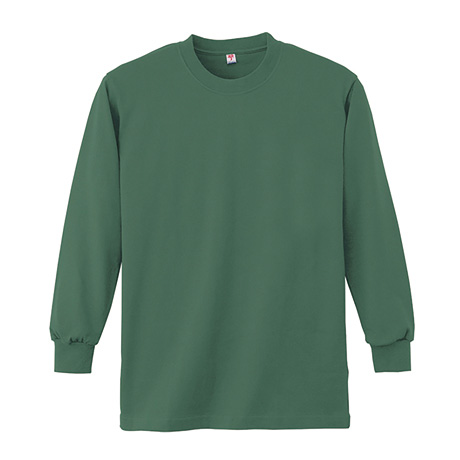 長袖Tシャツ（ポケット無）【4021-ALT】 30.グリーン