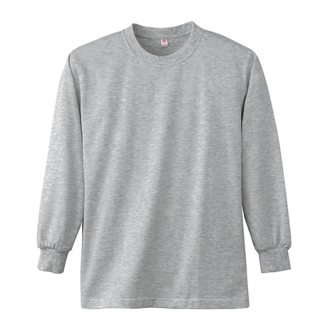 長袖Tシャツ（ポケット無）【4021-ALT】 43.杢グレー