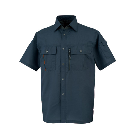 KANSAI帯電防止半袖シャツ【40403-OKH】 C1.ネイビー