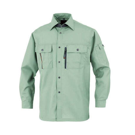 KANSAI帯電防止長袖シャツ【40404-OKH】 C2.グリーン