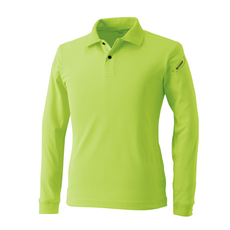 ESロングスリーブポロシャツ【4075-TSD】 55.ライトグリーン