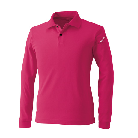 ESロングスリーブポロシャツ【4075-TSD】 75.ワイン