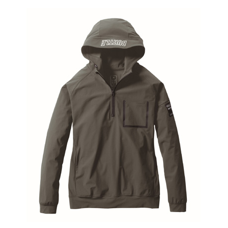 ハーフジップフーディ【4084-BAT】 68.ミルスグレー