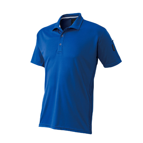 ベンチレーション半袖ポロシャツ【41015-ATK】 08.ブルー